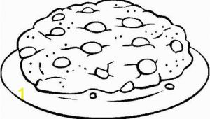 Chocolate Chip Cookie Coloring Page Big Chocolate Chip Cookie Coloring Page