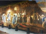 Christian Mural Paintings the Resurrection Mural Shows Biblical Characters Celebrating