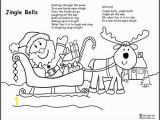 Christmas Bells Coloring Pages Printable Santa Sleigh Coloring Page with Jingle Bells
