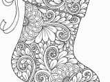 Christmas Coloring Pages for Adults Xmas Stocking