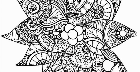 Christmas Coloring Pages for Grown Ups Holiday Christmas Detailed Poinsettia Coloring Page for