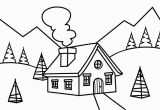 Christmas House Coloring Page How to Draw Christmas House for Kids Gift for Christmas with