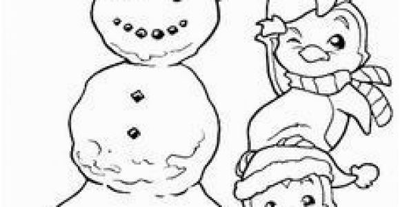 Christmas Penguin Coloring Pages Christmas Penguin Digital Stamp