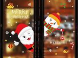 Christmas Vinyl Wall Murals Diy Merry Christmas Wall Stickers Window Glass Festival Decals Santa Murals New Year Christmas Decorations for Home Decor New