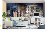 City Scene Wall Murals Amazon Murwall City Wallpaper Dark Cityscape Wall Mural