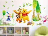 Classic Pooh Wall Mural Winnie the Pooh Nursery Wall Stickers Digital La S and