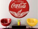 Coca Cola Wall Murals Pause Coca Cola Wings Red Disc Metal Signs 1930s Grunge