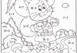 Color by Number Cat Coloring Pages Colour by Number Addition and Subtraction Addition and