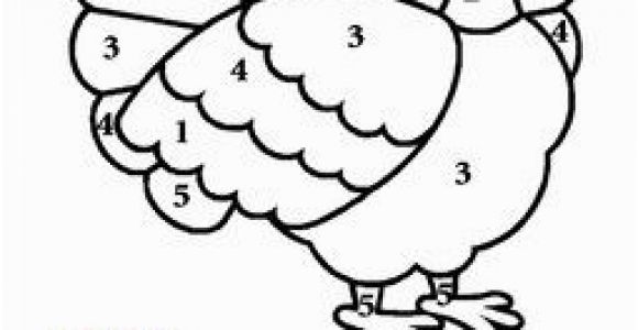 Color by Number Thanksgiving Coloring Pages Color by Number Thanksgiving Turkey