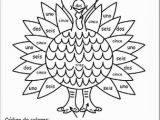Color by Number Turkey Coloring Pages Spanish Printable Coloring Pages Abcteach