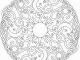 Color Pages for Adults Easy Celestial Mandala Box Card and Coloring Page