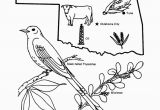 Colorado State Bird Coloring Page Oklahoma State Outline Coloring Page Free Worksheets