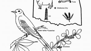 Colorado State Bird Coloring Page Oklahoma State Outline Coloring Page Free Worksheets