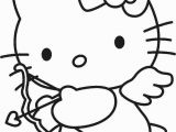 Coloring Page Hello Kitty Flowers Hello Kitty Cupid with Images
