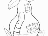 Coloring Page Of A Pear All Sizes Pear Shaped Pixie House