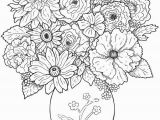 Coloring Page Of A Plant 14 attractive Black Floral Vase