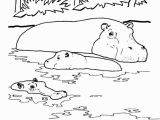 Coloring Page Of A River Wild Animal Coloring Page River Hippo Coloring Page