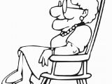 Coloring Page Of Chair Grandma Coloring Pages for Kids