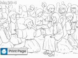 Coloring Page Of Jesus Feeding the 5000 Jesus Feeds the 5000 Coloring Pages for Kids Printable