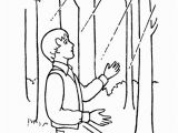 Coloring Page Of the First Vision Joseph Smith Sees A Light Overhead