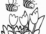 Coloring Page Watering Can Bees Coloring Page Free Bees Line Coloring