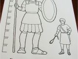 Coloring Pages David and Goliath Printable Scripture Heroes Story Of David and Goliath with Images