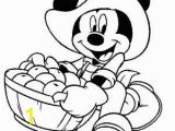 Coloring Pages Disney Mickey Mouse Mickey Mouse Mickey Mouse Harvesting Apple Coloring Page