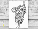 Coloring Pages for Adults Animals Adult Coloring Page Koala Printable Colouring Page