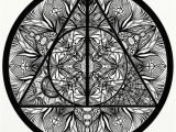 Coloring Pages for Adults Harry Potter Harry Potter Deathly Hallows Inspired Adult Coloring Mandala