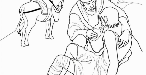 Coloring Pages for Good Samaritan A Coloring Page for Children Of "the Good Samaritan" From