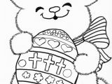 Coloring Pages for Kids Easter Catholic Easter Bunny Coloring Page