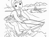 Coloring Pages for Kids for Summer Kids Summer Fun Things to Do Coloring Kids Water Ski