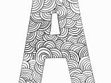 Coloring Pages for Letter A Coloring Page Letter A with Pattern Of Circles Coloring for