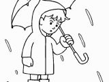 Coloring Pages for Little Boy Spring Rain Coloring Pages
