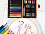 Coloring Pages for Oil Pastels Kiddycolor Portable Art Set for Kids 85 Pcs Painting & Drawing Oil Pastels Color Pencil with Wood Case