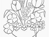 Coloring Pages for Spring Flower Color Pages Spring Flowers Coloring Printout Spring Day