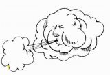 Coloring Pages for Weather Symbols Viento Para Colorear