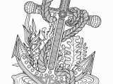 Coloring Pages Of Anchors Anchor Sea Coloring Page