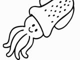 Coloring Pages Of Baby Sea Animals Baby Squid In Cartoon Sea Animals Coloring Page Download
