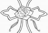 Coloring Pages Of Crosses and Roses Printable Rose Coloring Pages for Kids