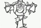 Coloring Pages Of Crosses and Roses Rose and the Cross Coloring Page Free Printable Coloring