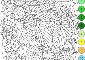 Coloring Pages Of Fields Nicole S Free Coloring Pages Color by Numbers Strawberries and