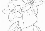 Coloring Pages Of Hearts and Flowers Heart and Flowers Coloring Page