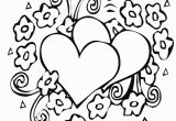 Coloring Pages Of Hearts and Flowers Heart and Flowers Coloring Play Free Coloring Game Line