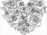 Coloring Pages Of Hearts and Flowers Heart Flowers Coloring Pages Coloring Home