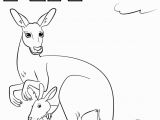 Coloring Pages Of Kangaroos Letter K is for Kangaroo Preschool Coloring Page Free Printable