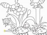 Coloring Pages Of Living Room Spring Bugs Coloring Pages