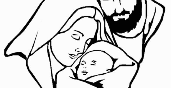 Coloring Pages Of Mary Joseph and Baby Jesus Christmas Bible Page Mary Joseph and Jesus