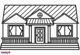 Coloring Pages Of School House How to Draw A House for Kids