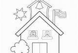 Coloring Pages Of School House Liam S First Day Of School Coloring Page Tracing Twisty